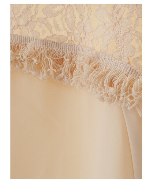 earth music&ecology（アースミュージックアンドエコロジー）の「フリンジレースドッキングプルオーバー（トップス・アイボリー/ブラック/ピンクベージュ・F）」の17枚目の写真