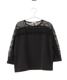 earth music&ecology | フリンジレースドッキングプルオーバー(トップス)