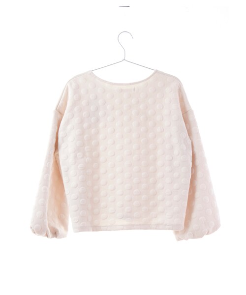 Green　Parks（グリーンパークス）の「・R&S ドットキルティングプルオーバー（トップス・オフホワイト/グレー/ピンク・F）」の5枚目の写真