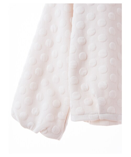 Green　Parks（グリーンパークス）の「・R&S ドットキルティングプルオーバー（トップス・オフホワイト/グレー/ピンク・F）」の7枚目の写真