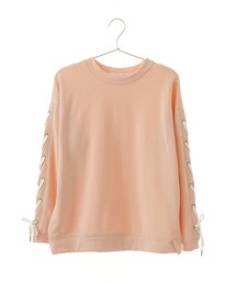 Green　Parks | ・レースアップスリーブウラケプルオーバー(トップス)