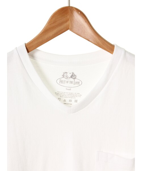 SEVENDAYS=SUNDAY（セブンデイズサンデイ）の「U FRUIT OF THE LOOM VネックパックT（トップス・ホワイト/ブラック/ボーダー・XS/S/M/L）」の7枚目の写真