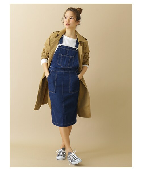 SEVENDAYS=SUNDAY（セブンデイズサンデイ）の「【Special Price】・10OZデニム カバーオールワンピ（オールインワン・サロペット・インディゴ/ライトインディゴ・M/L）」の10枚目の写真