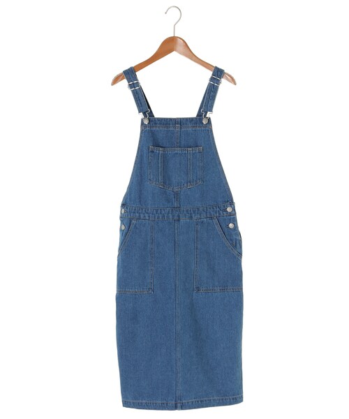 SEVENDAYS=SUNDAY（セブンデイズサンデイ）の「【Special Price】・10OZデニム カバーオールワンピ（オールインワン・サロペット・インディゴ/ライトインディゴ・M/L）」の2枚目の写真