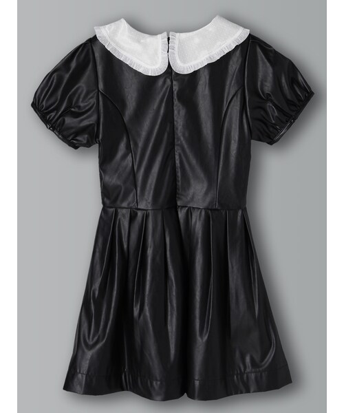 E hyphen world gallery Bon Bon（イーハイフンワールドギャラリーボンボン）の「PUタックワンピース（ワンピース/ドレス・ホワイト/ブラック・S/M）」の5枚目の写真