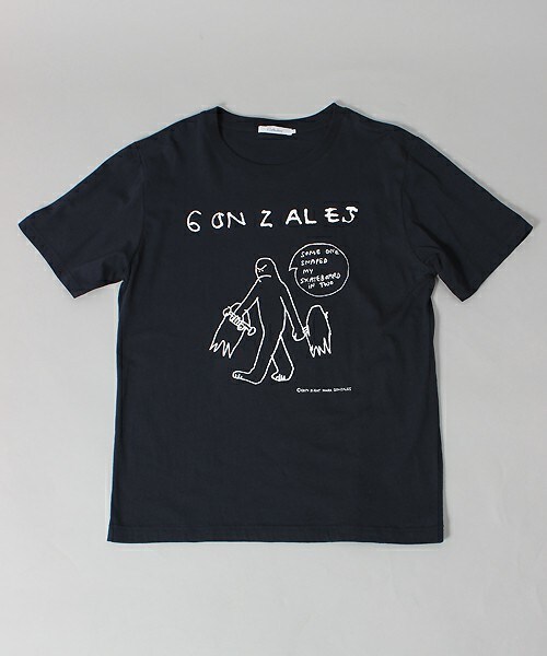 Mark Gonzales(マーク・ゴンザレス)の「マーク・ゴンザレス×コレクティブ別注Tシャツ(Tシャツ/カットソー・メンズ・ホワイト/ネイビー・SMALL/MEDIUM/LARGE/SS/LL)」の2枚目の写真