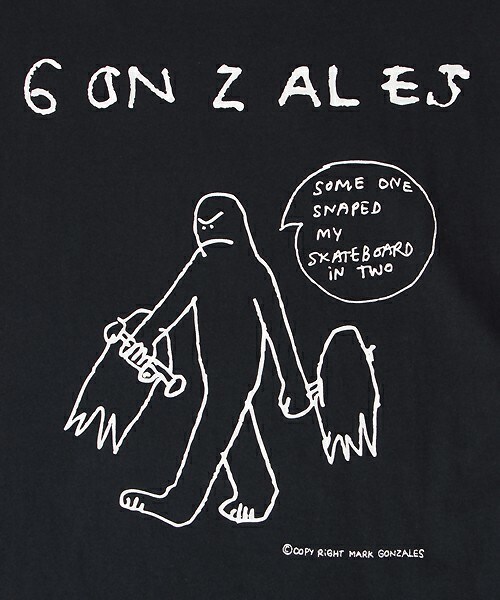 Mark Gonzales(マーク・ゴンザレス)の「マーク・ゴンザレス×コレクティブ別注Tシャツ(Tシャツ/カットソー・メンズ・ホワイト/ネイビー・SMALL/MEDIUM/LARGE/SS/LL)」の5枚目の写真