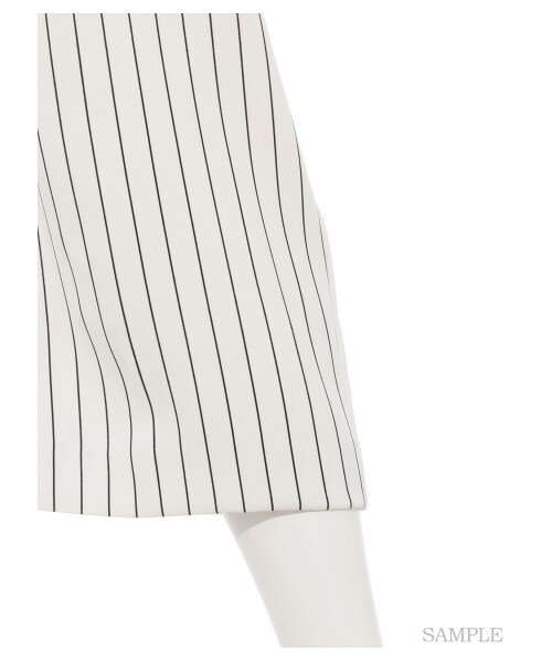 SNIDEL（スナイデル）の「ベルト付きガウチョパンツ（ワイドパンツ・レディース・STRIPE/BEG/BLK・0/1）」の9枚目の写真