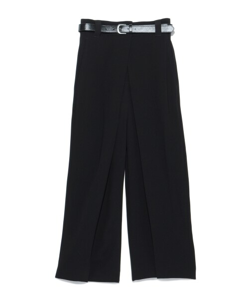 SNIDEL（スナイデル）の「ベルト付きガウチョパンツ（ワイドパンツ・レディース・STRIPE/BEG/BLK・0/1）」の3枚目の写真