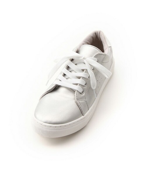 Honeys（ハニーズ）の「合皮スニーカー（スニーカー・レディース・シロ/クロ/シルバー・Ｍ/Ｌ/ＬＬ）」の3枚目の写真