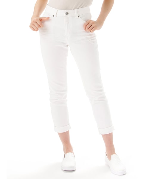 Honeys（ハニーズ）の「デニムテーパードパンツ（パンツ・スキニー・レディース・オフ/ブルー・ＳＳ/Ｓ/Ｍ/Ｌ/ＬＬ）」の2枚目の写真