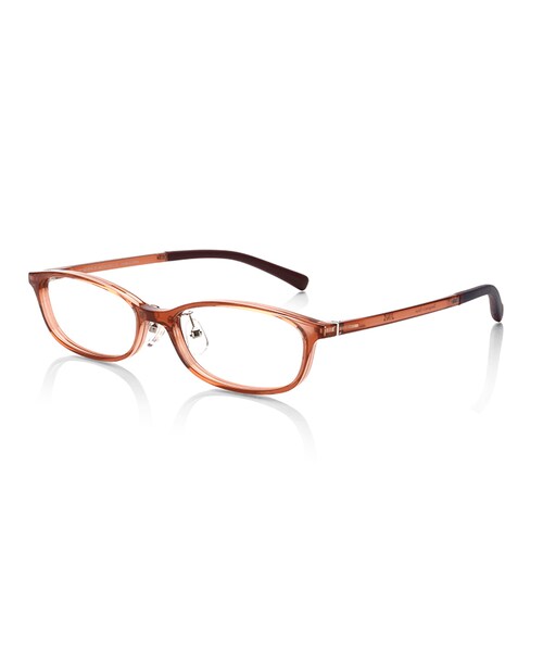 JINS（ジンズ）の「【Silm Airframe】スリムエアフレーム（メガネ・レディース・ワイン/ブラウンデミ/ピンクブラウン/ブラック・52□16-141○27 (Mediumのみ)）」の4枚目の写真