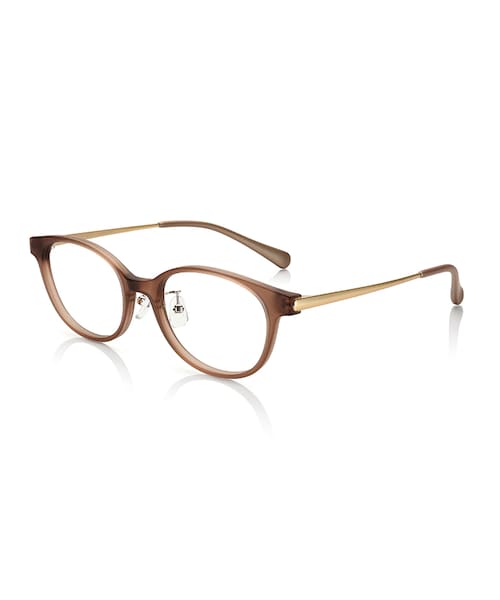 JINS（ジンズ）の「【Combination Airframe】コンビネーション エアフレーム（メガネ・レディース・ボルドー/ライトブラウン/ブラウンデミ/ブラック・49□18-143○37 (Mediumのみ)）」の3枚目の写真