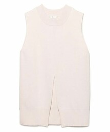 emmi | emmi フロントスリットニットベスト(ベスト)