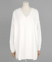 DHOLIC | Vネックサイドスリットニットプルオーバー(ニット/セーター)