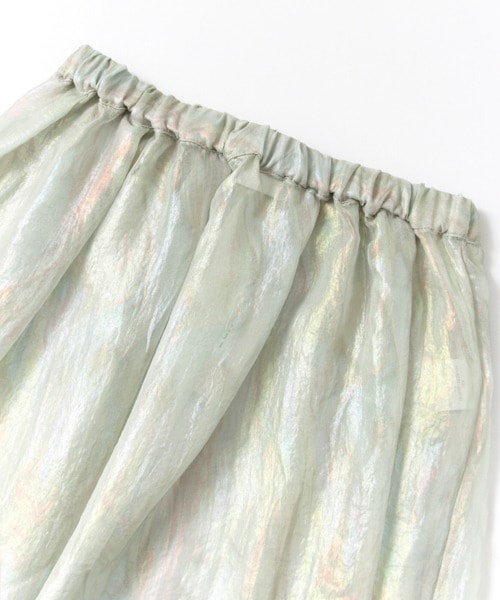 KBF（ケイビーエフ）の「極光色彩及踝長裙（スカート・レディース・淺灰色/薄荷綠/炭黑色・one）」の17枚目の写真