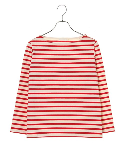 earth music&ecology（アースミュージックアンドエコロジー）の「【Special Price】【ボーダーボーダー!】ボートネックボーダープルオーバー（トップス・アイボリー/オフホワイト/杢ライトグレー/レッド/ライトイエロー/ネイビー・M/L）」の5枚目の写真