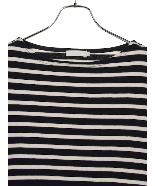 earth music&ecology（アースミュージックアンドエコロジー）の「【Special Price】【ボーダーボーダー!】ボートネックボーダープルオーバー（トップス・アイボリー/オフホワイト/杢ライトグレー/レッド/ライトイエロー/ネイビー・M/L）」の9枚目の写真