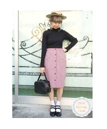 an another angelus | ポケット使い前釦タイトスカート/an another angelus(スカート)