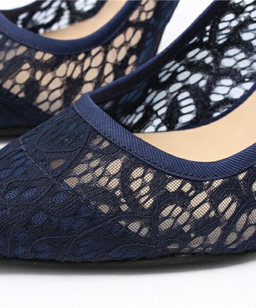 BABY PURE(ベイビーピュア)の「EVOL BABY PURE シアーレースプレーンパンプス BG22889(パンプス・レディース・ホワイト/ブラック/ネイビー・22.0cm/22.5cm/23.0cm/23.5cm/24.0cm/24.5cm)」の11枚目の写真