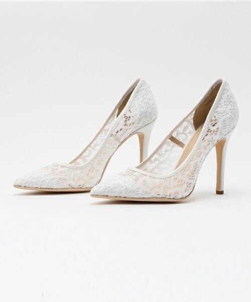 BABY PURE(ベイビーピュア)の「EVOL BABY PURE シアーレースプレーンパンプス BG22889(パンプス・レディース・ホワイト/ブラック/ネイビー・22.0cm/22.5cm/23.0cm/23.5cm/24.0cm/24.5cm)」の1枚目の写真