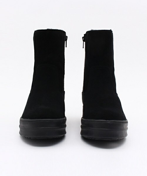 HIPS（ヒップス）の「【HIPS/ヒップス】裏起毛ショートブーツ（ブーツ・レディース・ブラック/ブラック系その他/グレー・S/M/L/LL）」の10枚目の写真