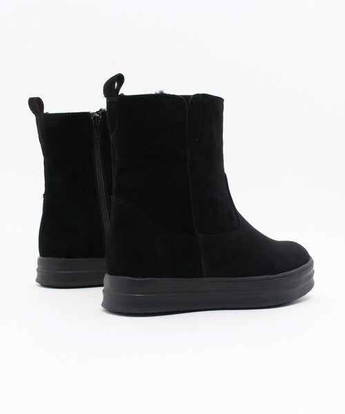 HIPS（ヒップス）の「【HIPS/ヒップス】裏起毛ショートブーツ（ブーツ・レディース・ブラック/ブラック系その他/グレー・S/M/L/LL）」の6枚目の写真