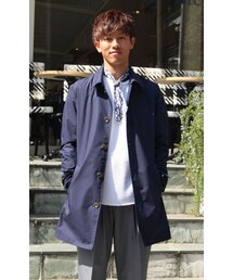 Cuirs | 綿混合ステンカラーコート(ステンカラーコート)