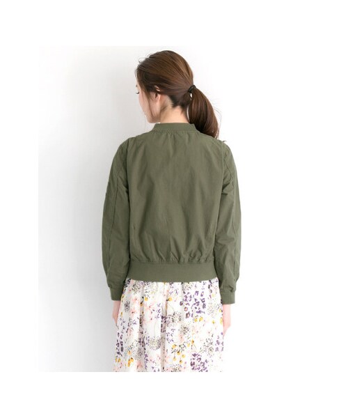 URBAN RESEARCH（アーバンリサーチ）の「タイプライターMA-1（ジャケット/アウター・レディース・KHAKI/NAVY・FREE）」の9枚目の写真