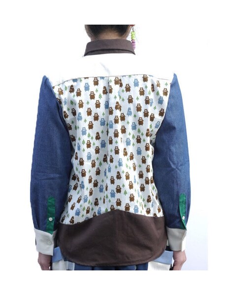 NIRAME.CO（ニラメッコ）の「ツキノワ熊しゃつ（シャツ/ブラウス・レディース・その他）」の4枚目の写真