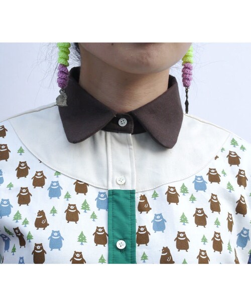 NIRAME.CO（ニラメッコ）の「ツキノワ熊しゃつ（シャツ/ブラウス・レディース・その他）」の5枚目の写真