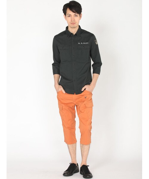 AVIREX（アヴィレックス）の「AVI-SIMPLE CARGO CRO（パンツ・メンズ・ORANGE/CAMO/WHITE/OLIVE・M/L/XL/XXL）」の13枚目の写真