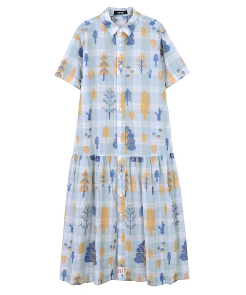 Ne-net(ネネット)の「Donna Wilson forest / ワンピース(ワンピース/ドレス・レディース・light blue/light pink・02)」の1枚目の写真