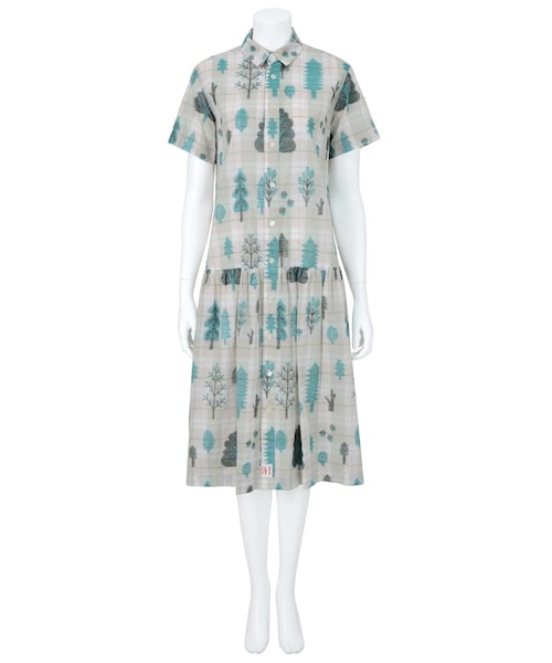 Ne-net(ネネット)の「Donna Wilson forest / ワンピース(ワンピース/ドレス・レディース・light blue/light pink・02)」の2枚目の写真