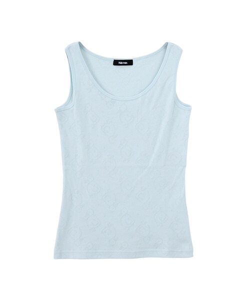 Ne-net(ネネット)の「あひるアイレットインナー / タンクトップ(トップス・レディース・off white/light blue/light pink・02)」の2枚目の写真