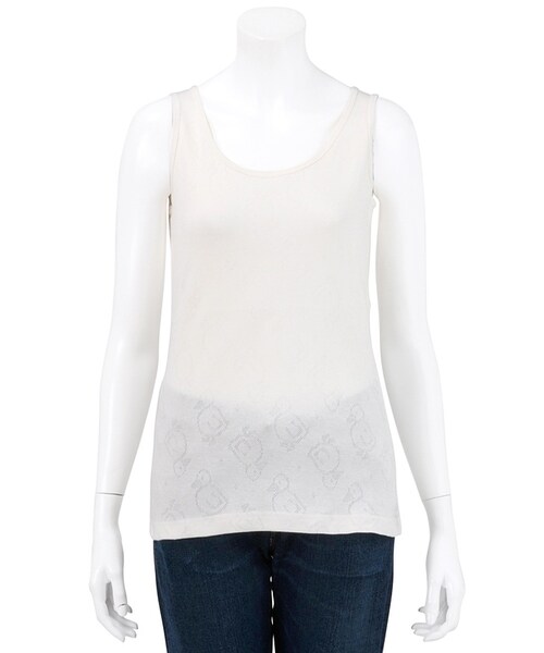 Ne-net(ネネット)の「あひるアイレットインナー / タンクトップ(トップス・レディース・off white/light blue/light pink・02)」の1枚目の写真