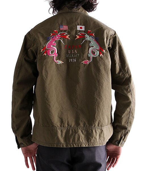 CAL O LINE(キャルオーライン)の「DTLA SPUVENIOR JACKET(ジャケット/アウター・メンズ・オリーブ/ネイビー・M/L)」の13枚目の写真