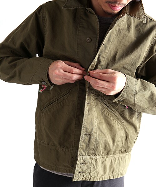 CAL O LINE(キャルオーライン)の「DTLA SPUVENIOR JACKET(ジャケット/アウター・メンズ・オリーブ/ネイビー・M/L)」の10枚目の写真