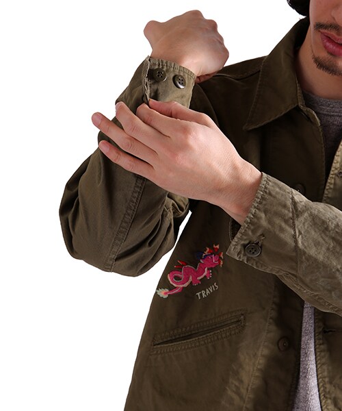 CAL O LINE(キャルオーライン)の「DTLA SPUVENIOR JACKET(ジャケット/アウター・メンズ・オリーブ/ネイビー・M/L)」の11枚目の写真