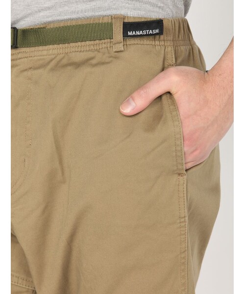 MANASTASH（マナスタッシュ）の「MANASTASH/マナスタッシュ FLEX CROPPED PANTS（パンツ・メンズ・OFF/WHITE/BLACK/NAVY/USED/KHAKI/OLIVE・S/M/L/XL）」の9枚目の写真