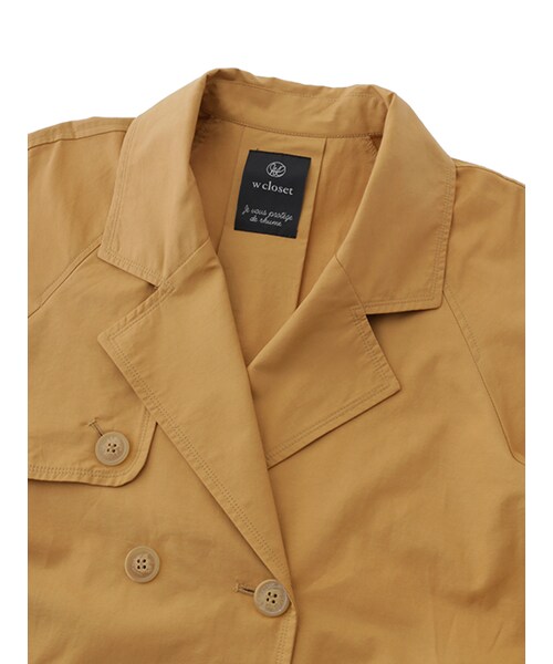 w closet(ダブルクローゼット)の「ツイルトレンチコート(ジャケット/アウター・レディース・サンドベージュ/ベージュ・FREE)」の6枚目の写真