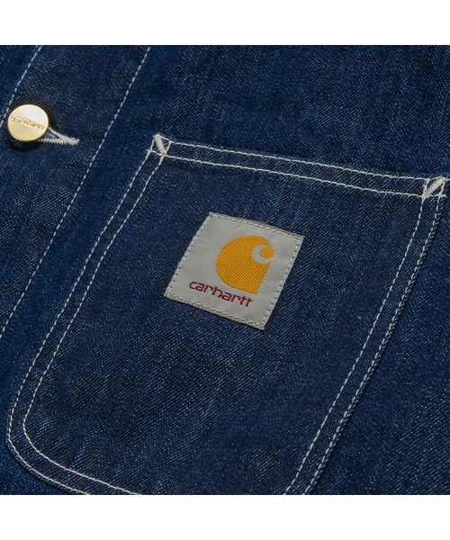 Carhartt（カーハート）の「MICHIGAN CHORE COAT - Blue（ジャケット/アウター・メンズ・Blue (rinsed)・S/M/L/XL）」の4枚目の写真