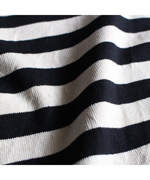 VOO（ヴォー）の「2ver. 1/2 Border Tee（トップス・Black/Red・1/2）」の7枚目の写真