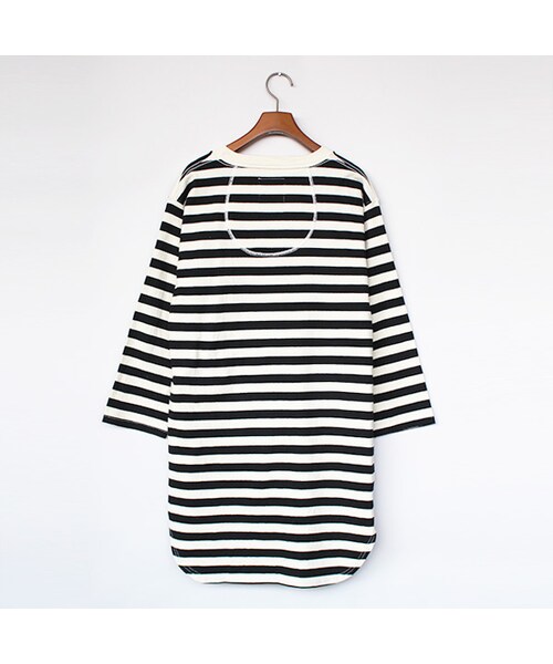 VOO（ヴォー）の「2ver. 1/2 Border Tee（トップス・Black/Red・1/2）」の3枚目の写真