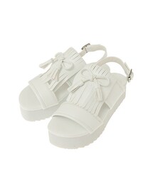 earth music&ecology | タッセル厚底サンダル(シューズ)