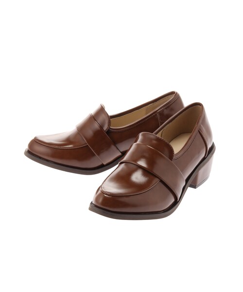 earth music&ecology（アースミュージックアンドエコロジー）の「ベーシックローファー（シューズ・ブラック/グレーベージュ/ブラウン・22.5cm/23cm/23.5cm/24cm/24.5cm）」の2枚目の写真