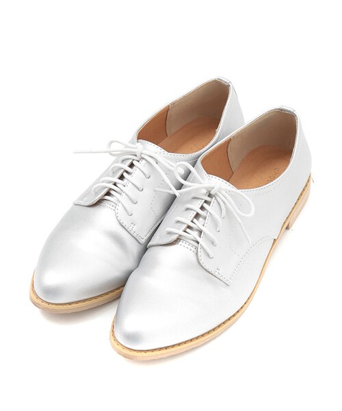 Green　Parks（グリーンパークス）の「レースアップシューズ（シューズ・ホワイト/シルバー/ブラック・M/L）」の3枚目の写真