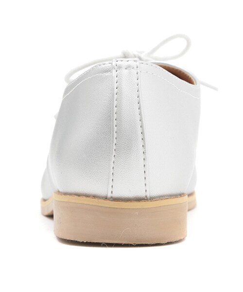 Green　Parks（グリーンパークス）の「レースアップシューズ（シューズ・ホワイト/シルバー/ブラック・M/L）」の6枚目の写真