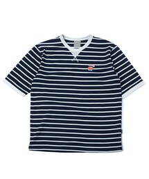 ROMANTIC CROWN | ALLDAY STRIPE 1/2 SHIRTS_NAVY(その他)