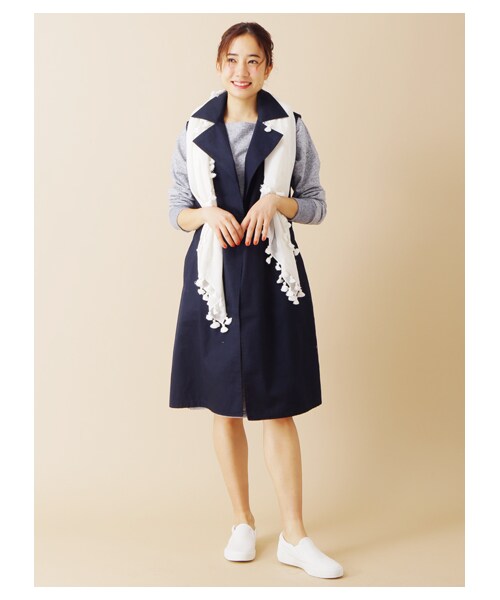 SEVENDAYS=SUNDAY(セブンデイズサンデイ)の「【Special Price】・ノースリーブ トレンチコート(ジャケット/アウター・ベージュ/カーキ/ネイビー・M/L)」の13枚目の写真